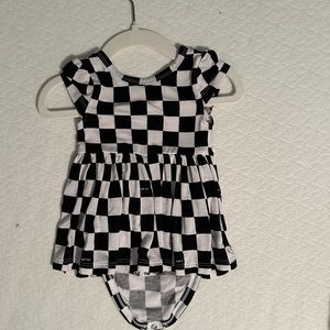 Little Sleepies checkered twirl dress